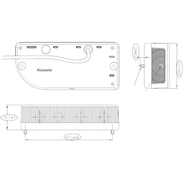 SecoRüt Belysningsset 7/13-polig Blinkers, Baklampa, Bromsljus, Dimbakljus, Registreringsskyltljus, Reflektor bak 12 V