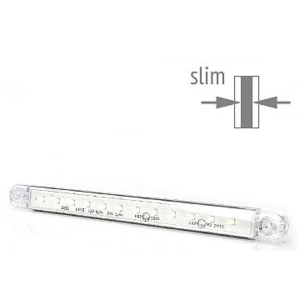 SecoRüt Positionslykta Öppen kabelände Postionsljus fram 12 V, 24 V Vit Klart glas
