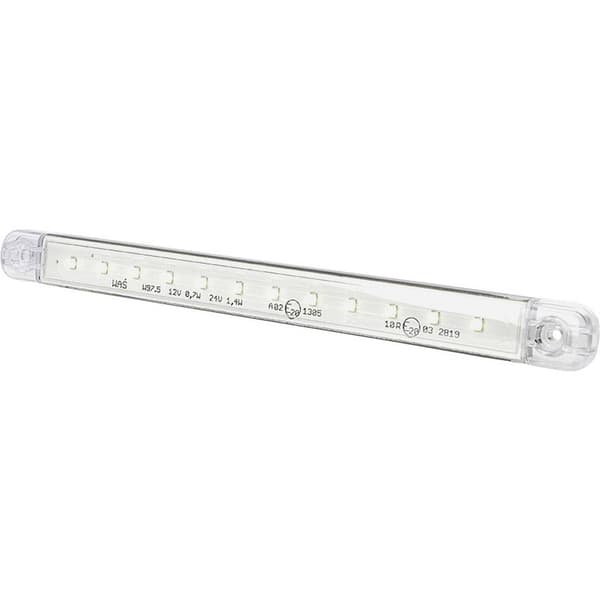 SecoRüt Positionslykta Öppen kabelände Postionsljus fram 12 V, 24 V Vit Klart glas
