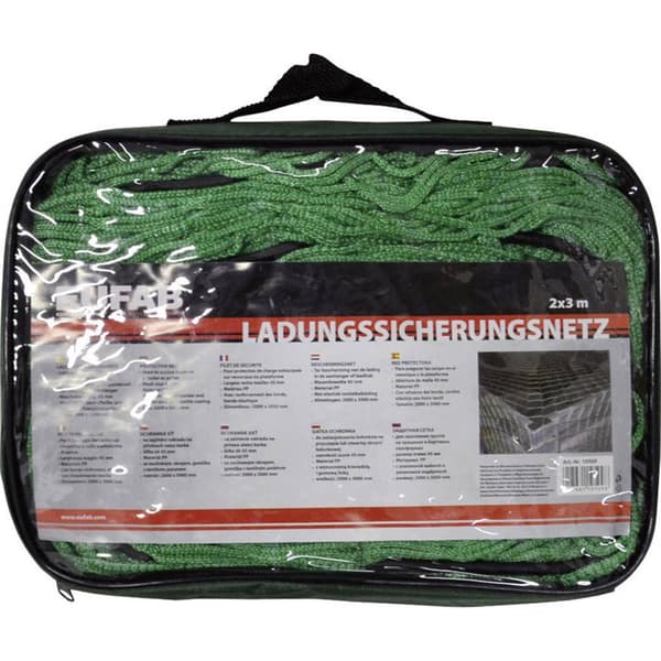 Eufab 10509 Bagagenät för släp (L x B) 3 m x 2 m Med gummiband