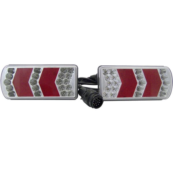 Berger & Schröter Belysningsset 13-polig Blinkers, Baklampa, Registreringsskyltljus, Backbelysning, Dimbakljus, Bromslj