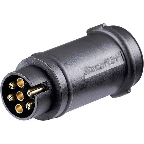 SecoRüt 50151 Släpvagn adapter [Sockel 7-polig - Stiftkontakt 13-polig] ABS plast