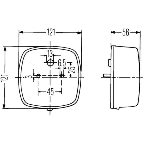 Hella Baklykta Blinkers, Registreringsskyltljus, Baklampa, Bromsljus bak, vänster, höger 12 V, 24 V