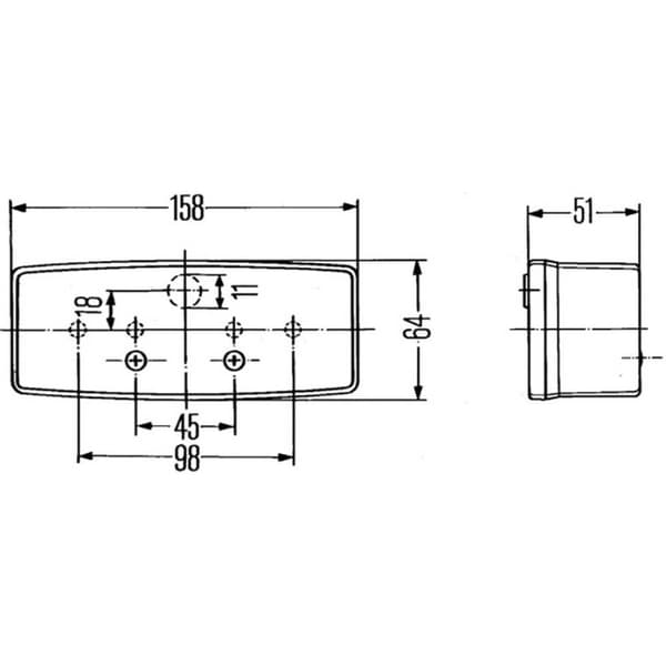 Hella Baklykta Blinkers, Baklampa bak, höger 12 V