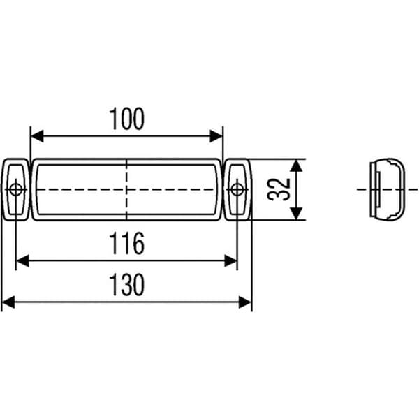 Hella Sidomarkeringsljus Postionsljus vänster, höger 12 V, 24 V