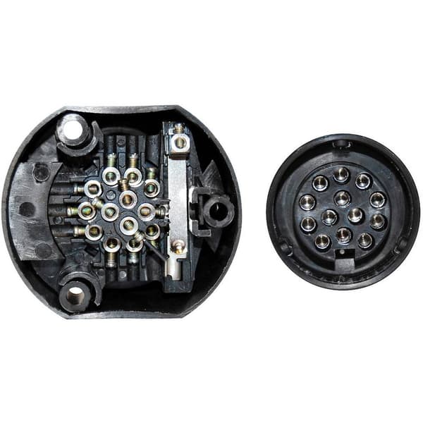 TFA Stecker 88005 Släpvagnskontakt [ - Sockel 13-polig] Plast