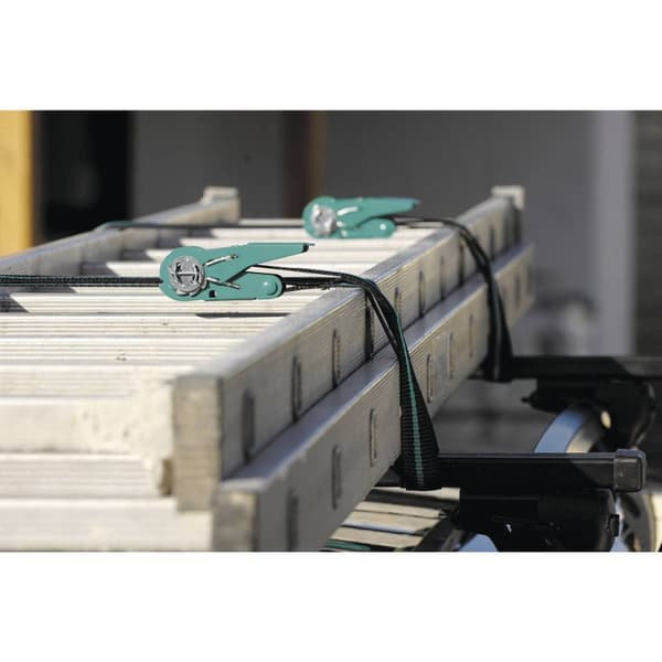 Wolfcraft 3418000 Spännband i en del Dragkraft LC Surrning (individuell/direkt)=90 daN (L x B) 4 m x 25 mm Spärrhake EN
