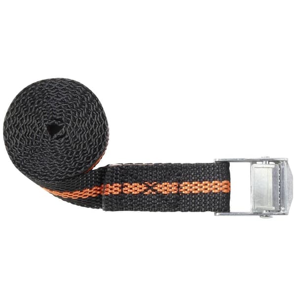 TOOLCRAFT TO-6811758 Kläm-spännband Dragkraft LC Surrning (individuell/direkt)=125 daN (L x B) 1.5 m x 25 mm Spännlås E