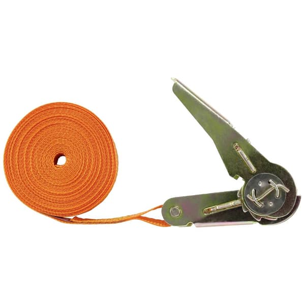 TOOLCRAFT TO-6802773 Spännband i en del Dragkraft LC Surrning (individuell/direkt)=250 daN (L x B) 5 m x 25 mm Spärrhak