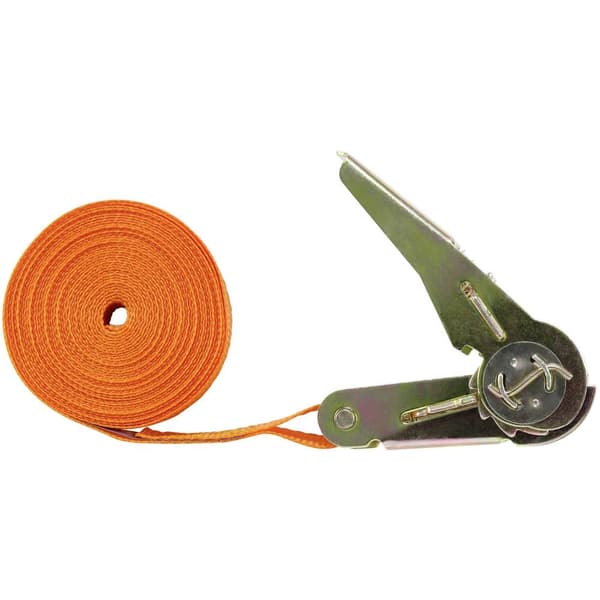 TOOLCRAFT TO-6802773 Spännband i en del Dragkraft LC Surrning (individuell/direkt)=250 daN (L x B) 5 m x 25 mm Spärrhak