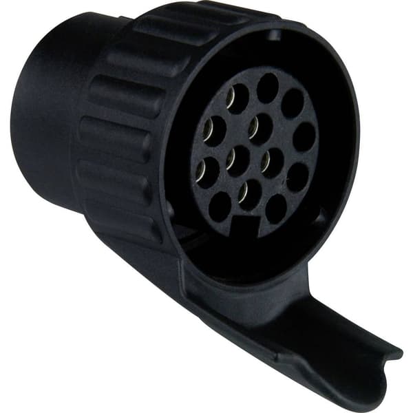 IWH 010212 Släpvagn adapter [Sockel 7-polig - Stiftkontakt 13-polig] Plast