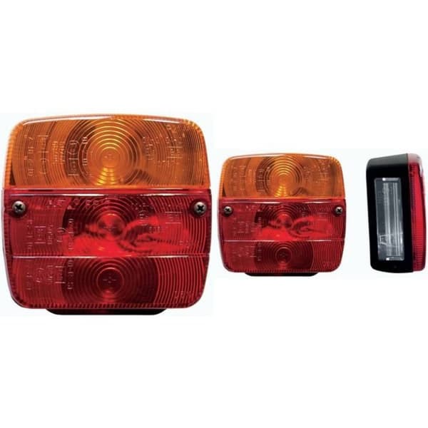 IWH Baklykta Skruvanslutning Blinkers, Bromsljus, Baklampa bak, vänster, höger 12 V, 24 V
