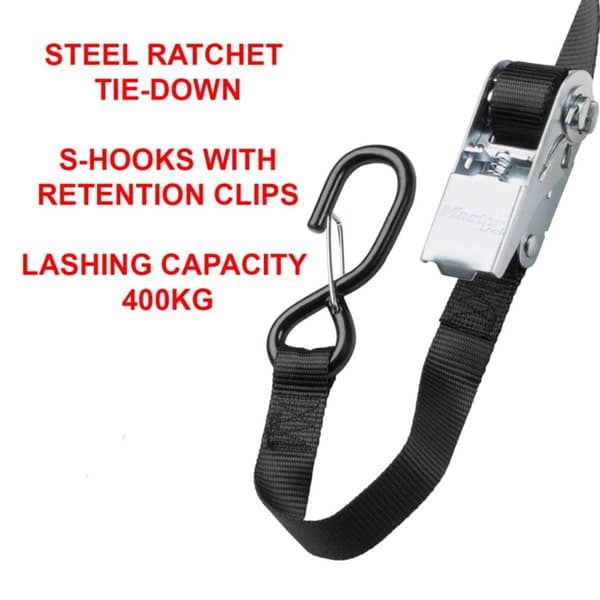 Master Lock P50113 Spännband (L x B) 5 m x 25 mm Spärrhake