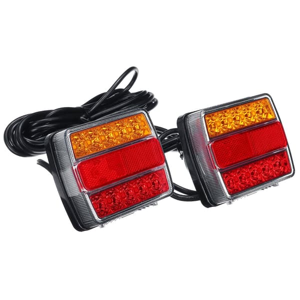 2x 16LED-perävaunun takavalo 12V takavalon valomagneetti 7,5m kaapelilla
