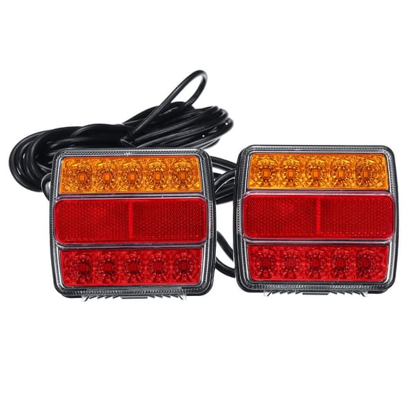 2x 16LED-perävaunun takavalo 12V takavalon valomagneetti 7,5m kaapelilla