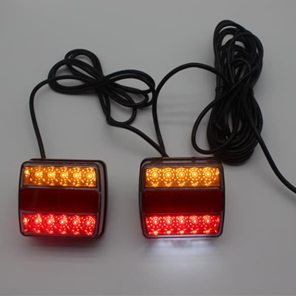 2x 16LED-perävaunun takavalo 12V takavalon valomagneetti 7,5m kaapelilla