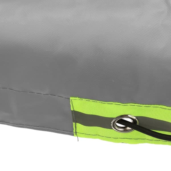 Perävaunun pressu litteä pressu 215x125x13cm perävaunun kansi PVC vedenpitävä ja repeytymätön pressuköydellä, harmaa