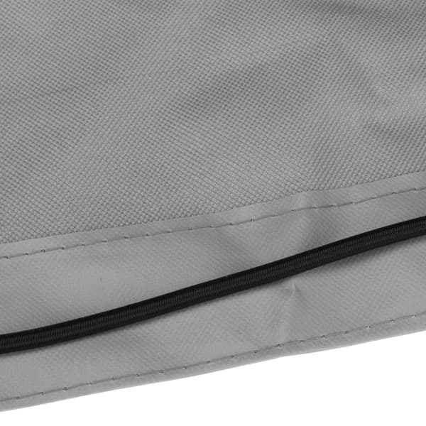 Perävaunun pressu litteä pressu 215x125x13cm perävaunun kansi PVC vedenpitävä ja repeytymätön pressuköydellä, harmaa