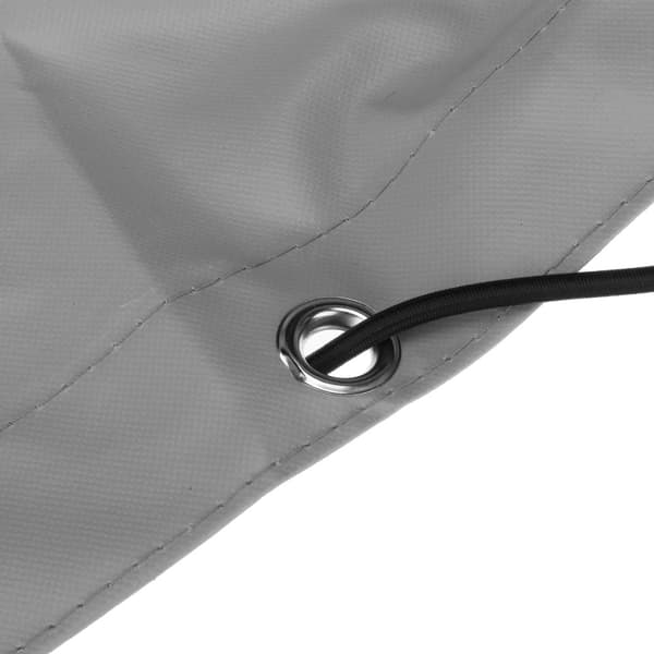 Perävaunun pressu litteä pressu 215x125x13cm perävaunun kansi PVC vedenpitävä ja repeytymätön pressuköydellä, harmaa