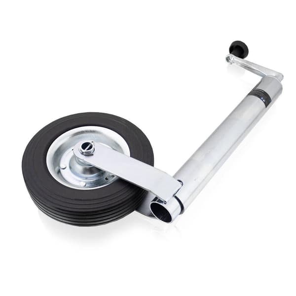 St�dhjul f�r sl�pvagn med Bituxx-justering, massiva gummid�ck, lastkapacitet 150 kg