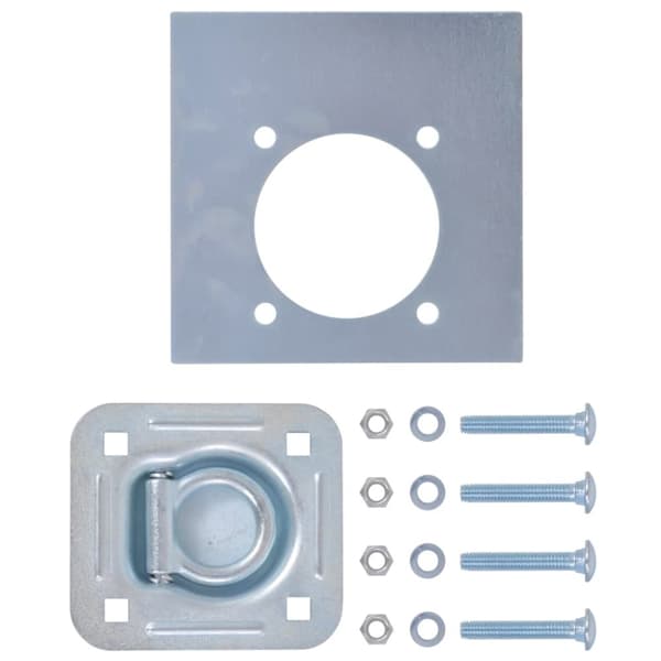 Surringsringe til trailer 6 stk. Galvaniseret stål 2000 kg - Surrering - Surringsringe - Home & Living