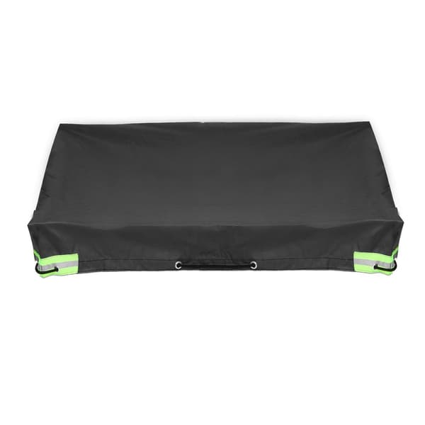 Trailerpresenning flad presenning 214cm x 122cm x 13cm, trailerpresenning (sort), slidstærk trailerpresenning til lastbilanhængere