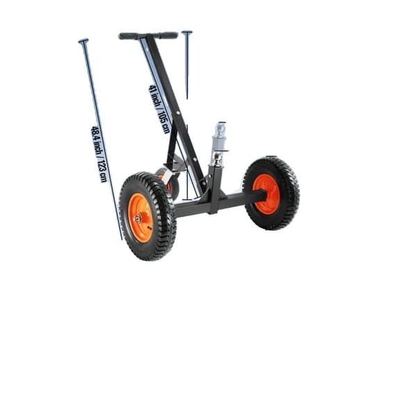Trailer Dolly, 1000 lbs Kapacitet, Justerbar Kuglehøjde, Holdbar Stålkonstruktion,1000 pund