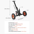Miniatyrbild 2 av 2: Trailer Dolly, 1500 lbs kapacitet, justerbar höjd,1500 lbs in Swedish is "1500 pund".