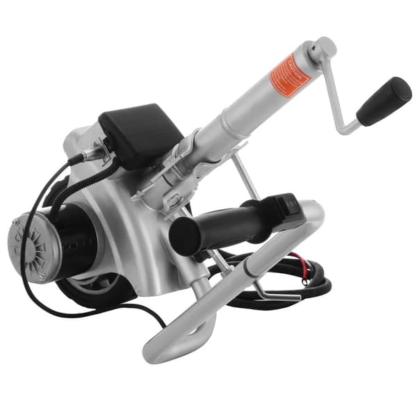 12V Motoriseret Jockeyhjul, 350W Effekt, Maksimal Belastning 5000 lbs, Justerbar Højde 12,6" - 16,5"