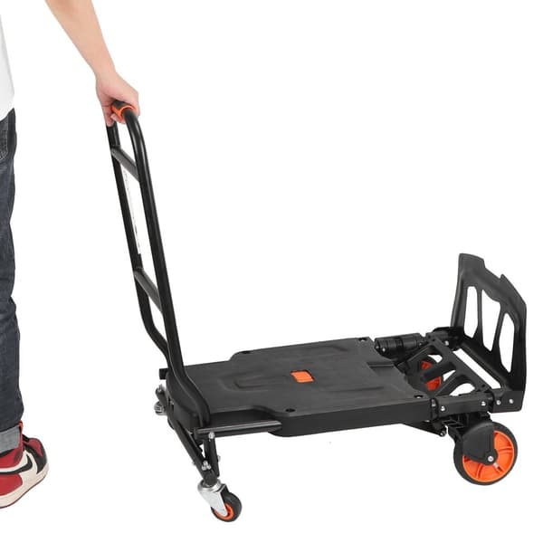 Bärbar Flatbed Trailer, Hög Viktkapacitet, Multifunktionell Design, Kompakt Fällbar Storlek