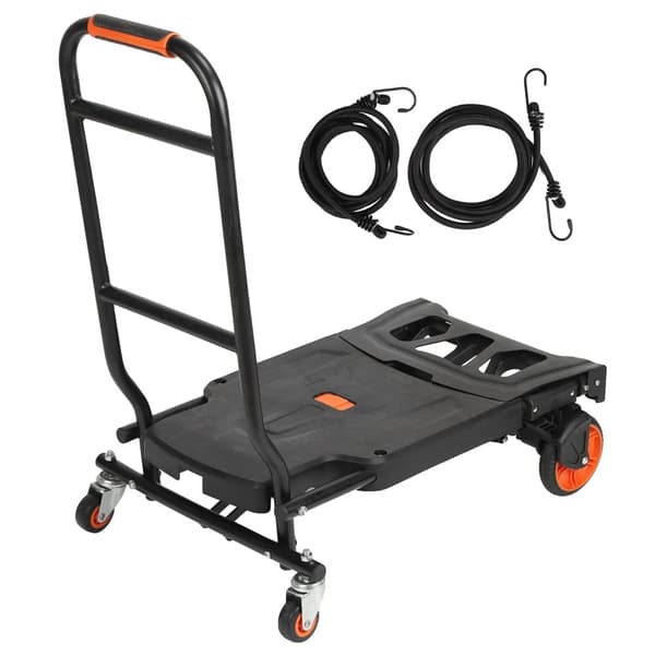 Bärbar Flatbed Trailer, Hög Viktkapacitet, Multifunktionell Design, Kompakt Fällbar Storlek