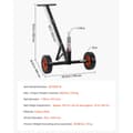 Miniatyrbillede 2 af 2: Tongue Trailer Dolly, 600 lbs kapacitet, 10 tommer hjul,600 lbs in Danish is "600 lbs".