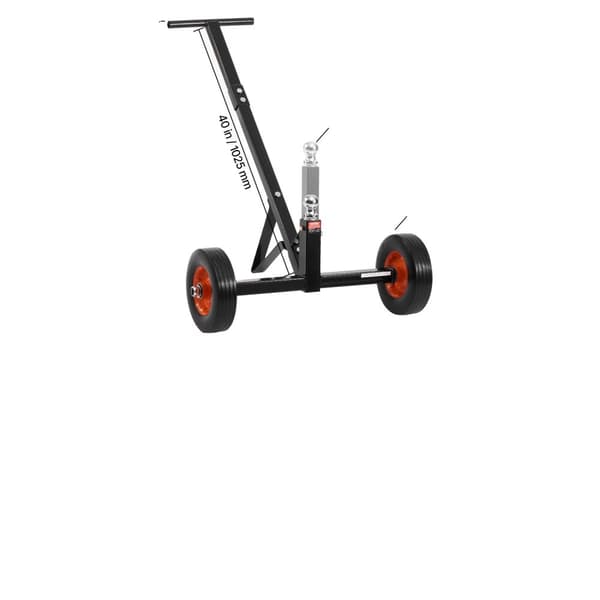 Tongue Trailer Dolly, 600 lbs kapacitet, 10 tommer hjul,600 lbs in Danish is "600 lbs".