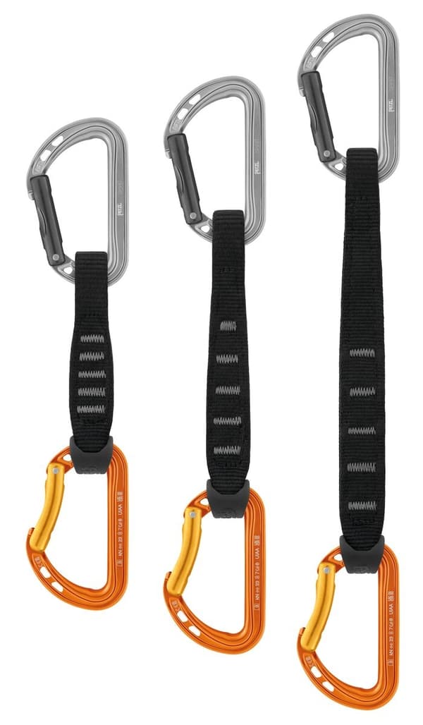 PETZL SPIRIT EXPRESS QUICKDRAW , välj längd: 12/17/25 cm, antal: 1/6/10-pack