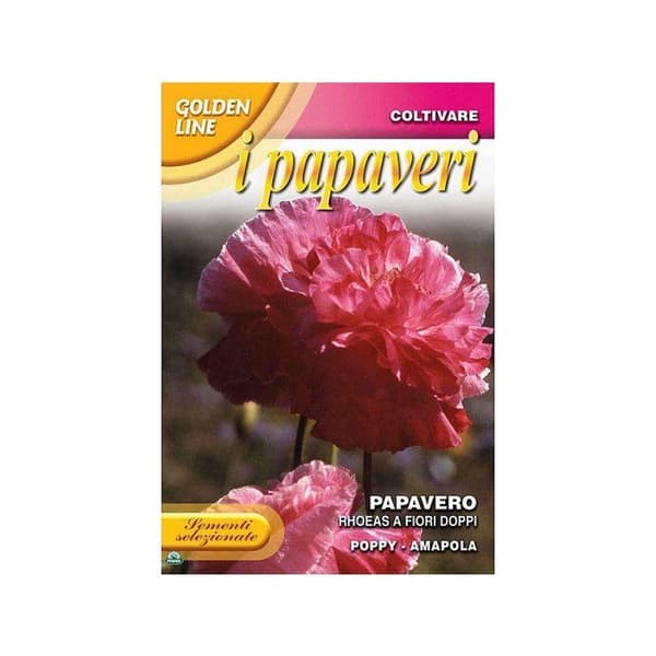 SEMEN AV PAPAVERO RHOEAS MED DUBBLA BLOMMOR trädgård frön blommor