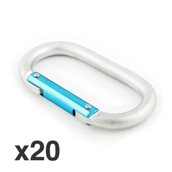 Fixe Climbing Gear Snap Krog Steel 20 Enheder Søvfarvet