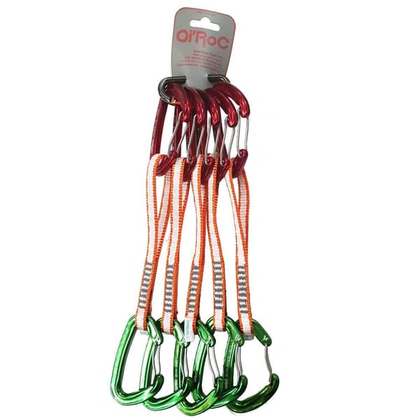Qi´roc Snapkrok Wifi Recto Clip+curvo Clip+aro Dyneema 10x300 Mm+mini 5 Enheter Grönt,Röd