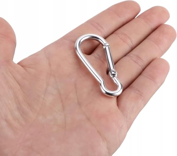 FIREMAN CARABINER 50 mm til ROPE Hundesnor Nøglering 1STK