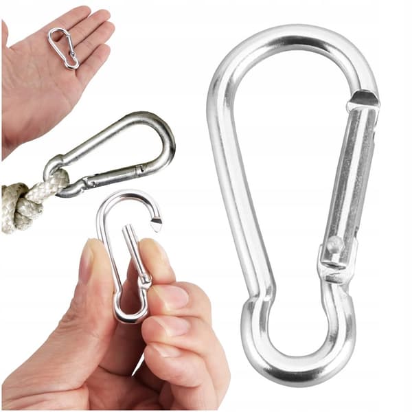 FIREMAN CARABINER 50 mm til ROPE Hundesnor Nøglering 1STK