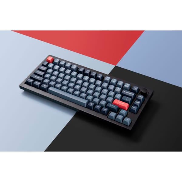 Keychron V1 Max Utbytbar RGB Bakgrundsbelysning Banan Switch - Svart - Knappversion, US