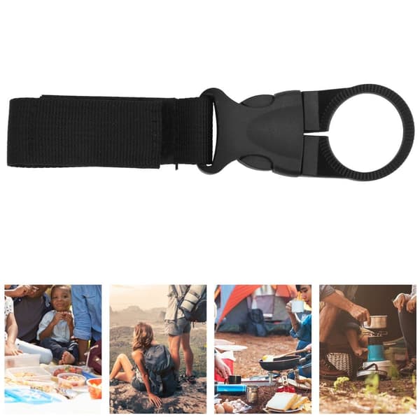 Vattenflaskhållare Clip Hängande flaska Spänne Clip Karbinhake för Backpack Belt Camping