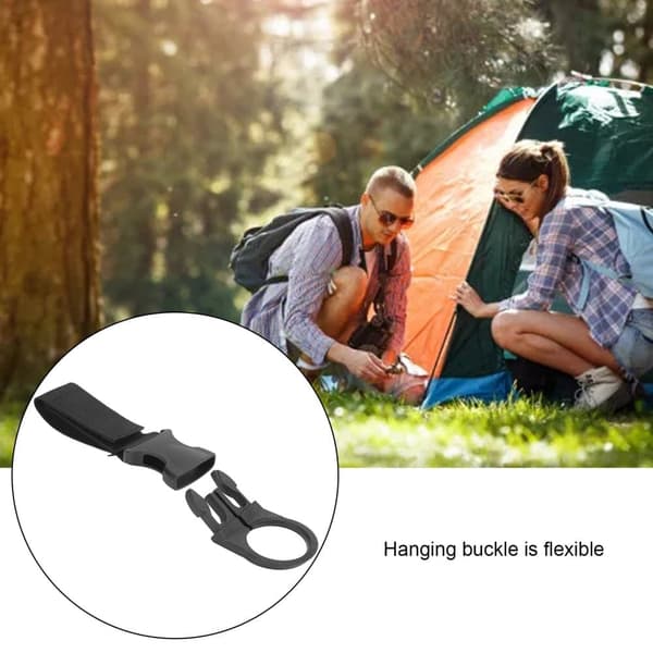 Vattenflaskhållare Clip Hängande flaska Spänne Clip Karbinhake för Backpack Belt Camping