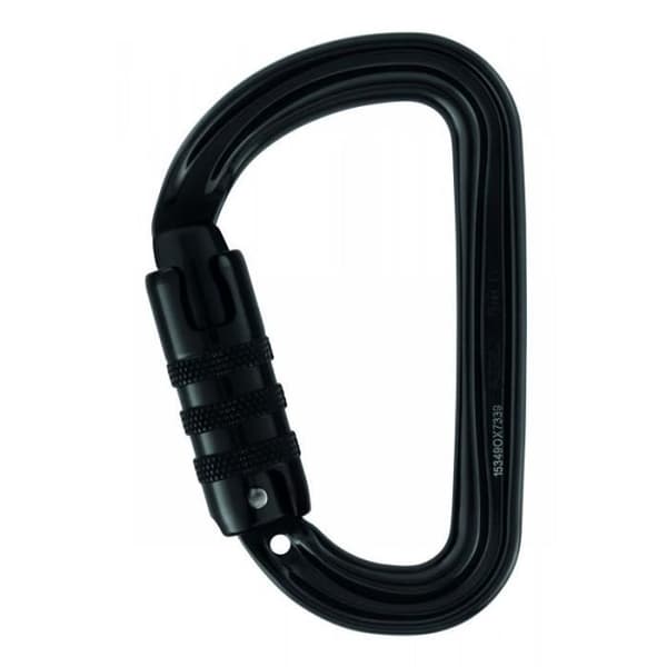 Sm'D asymmetrisk karbinhake med Triact-Lock-låsning - Petzl Black
