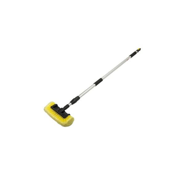 4-trinns bilvaskebørste, teleskop 250cm, kort ventil