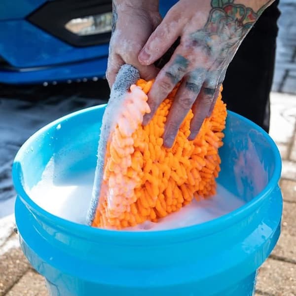 Meguiar's X210200EU Hybrid Wash Mitt, dubbelsidig mikrofiber keramisk tvättvante