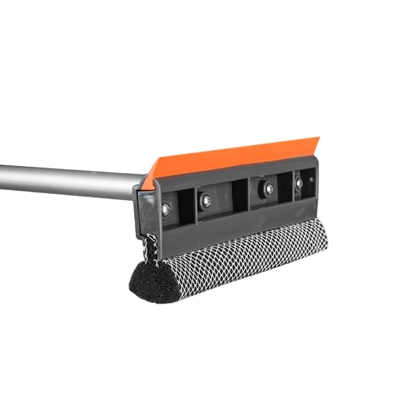3 tuotteen paketti. Kaavin ikkunoiden puhdistamiseen 10" - teleskooppikahva 75-120cm, aluminium Bradas