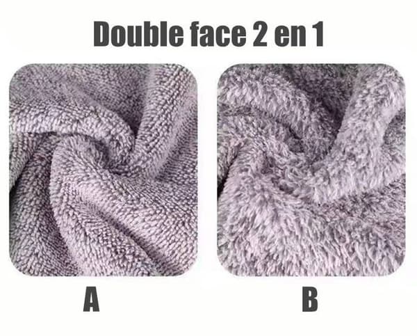 Set med 5 rengöringsdukar av bambufiber, mer absorberande, för hem, kök, bil, center och fönster 30 x 30 cm