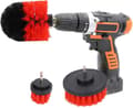 Miniatyrbild 1 av 7: 3 Pack Borstset Till Skruvdragare - Röd