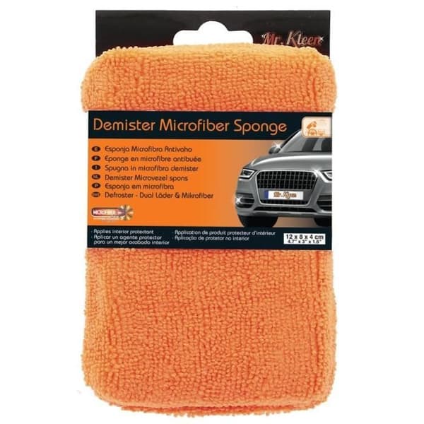 Mr. Kleen duopons 12 x 8 x 4 cm mikrofiber / läder orange / beige
