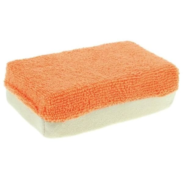 Mr. Kleen duopons 12 x 8 x 4 cm mikrofiber / läder orange / beige